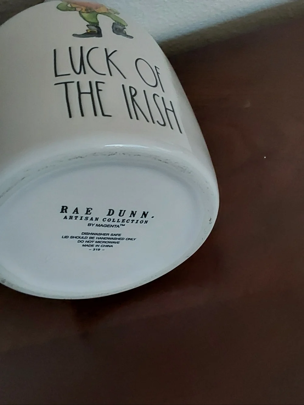 Luck of the Irish Ceramic Growler with‎ Leprechaun 64 Ounces of Fluids
